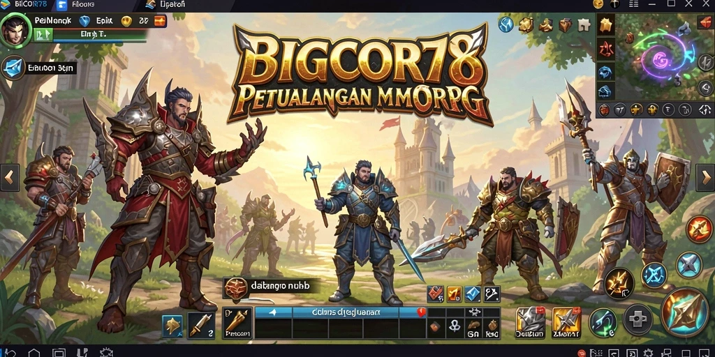 Gambaran gameplay menarik dari BIGCOR78 di dunia MMORPG.