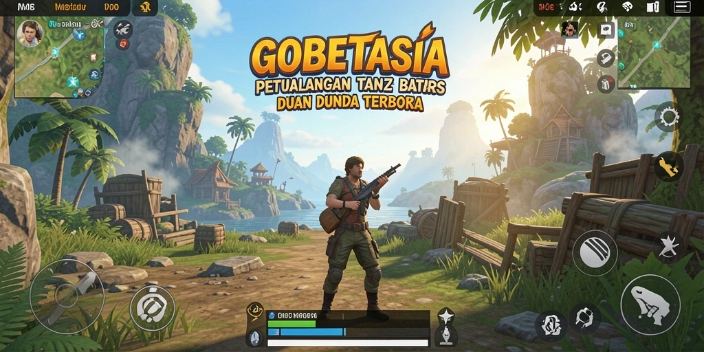 Screenshot GOBETASIA menampilkan aksi eksplorasi yang mengesankan dalam dunia Open World.