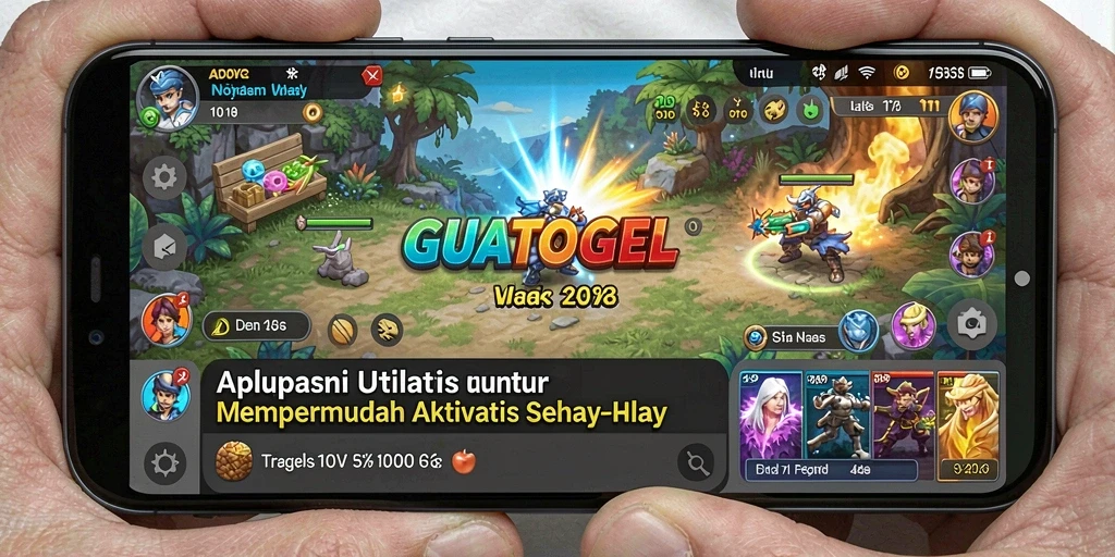 Tampilan utama GUATOGEL yang sederhana dan efektif.