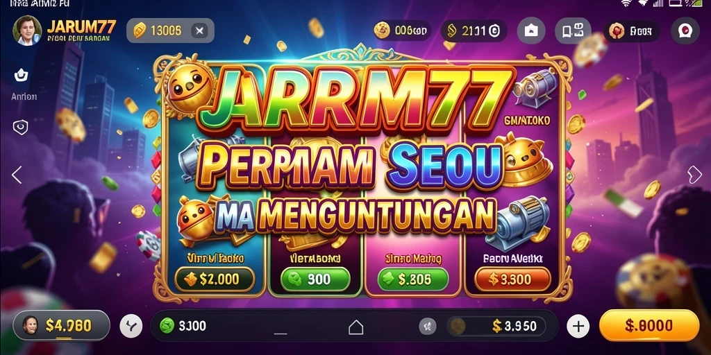 Tampilan grafis memukau dari gameplay slot JARUM77.