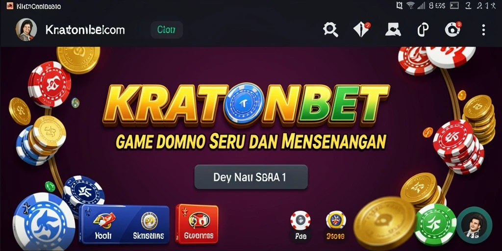 Tampilan gameplay seru KRATONBET dalam aksi kartu Domino.