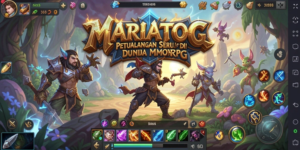 Screenshot gameplay MARIATOGL yang menampilkan aksi pertarungan seru.