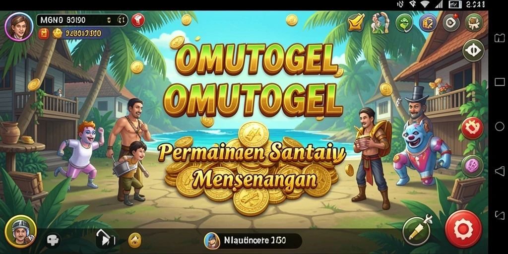 Tampilan menarik gameplay OMUTOGEL yang penuh warna.