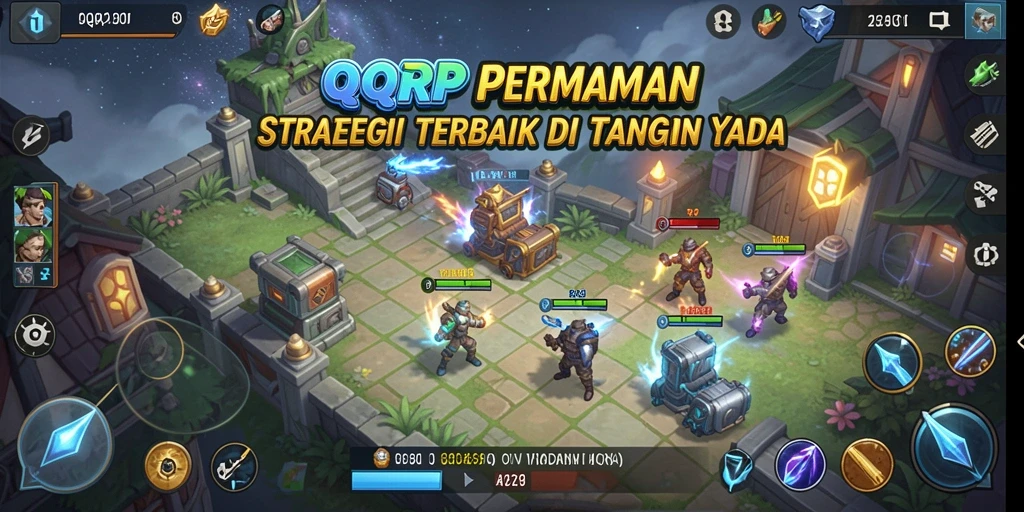 Tampilan gameplay QQRP yang mendebarkan dan strategis.