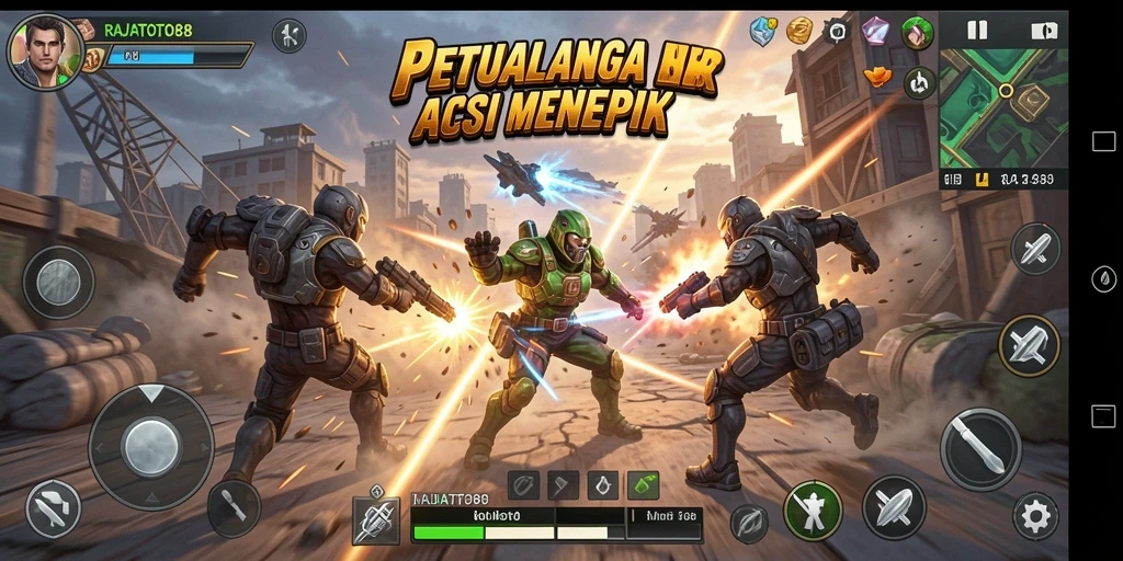 Tampilan menarik dari gameplay seru RAJATOTO88.