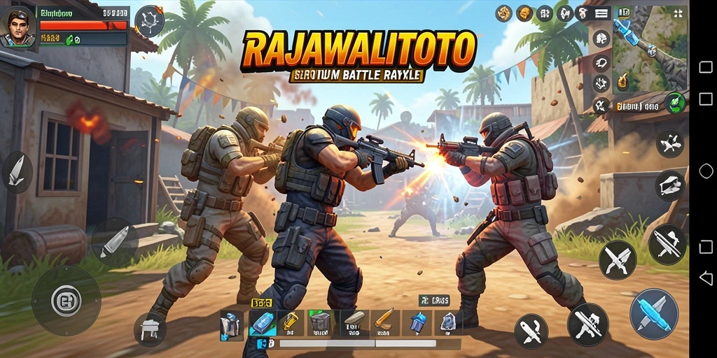 Tampilan menegangkan dari gameplay RAJAWALITOTO di arena pertarungan.
