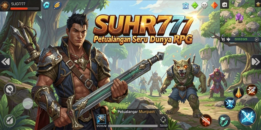Screenshot gameplay SUHU777 menampilkan momen seru dalam pertempuran RPG.