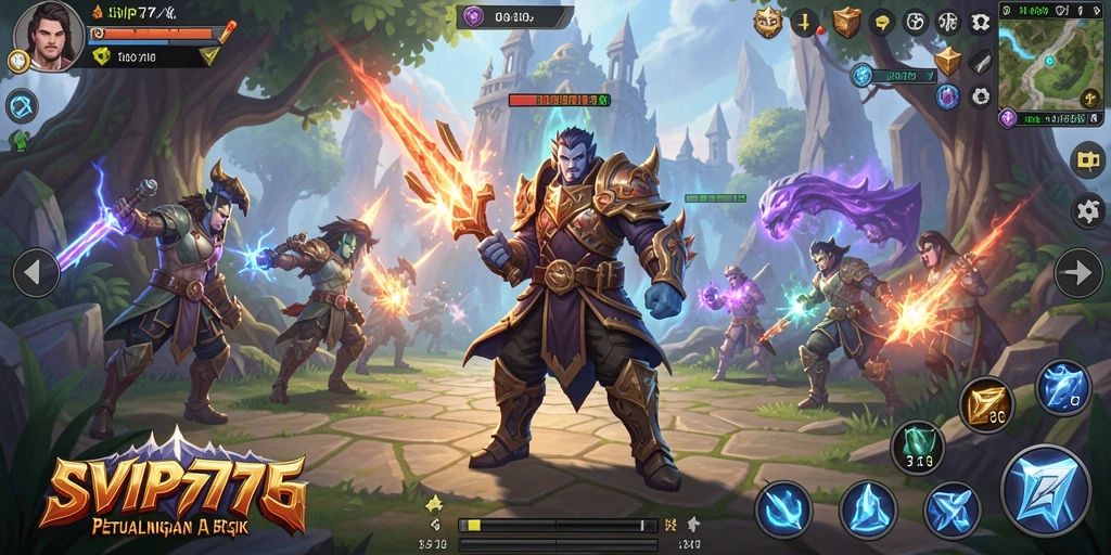 Tampilan menarik dari gameplay ARPG di SVIP777.