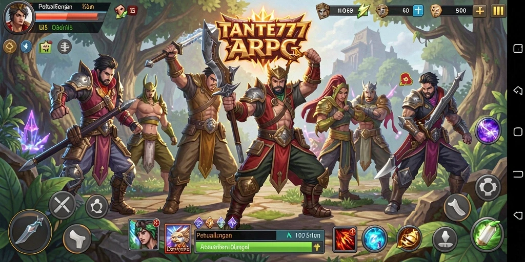 Gameplay seru TANTE777 dengan pertarungan epik dalam dunia ARPG.