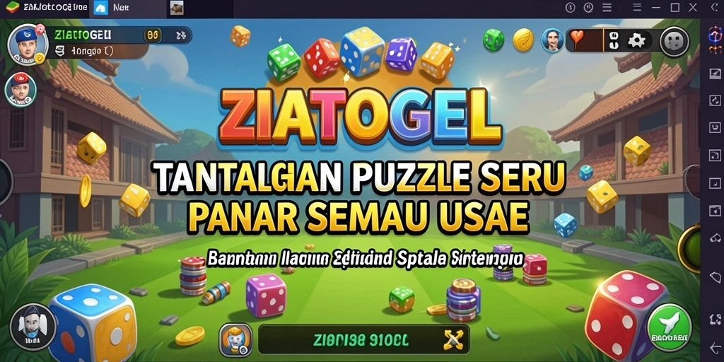 Tampilan gameplay ZIATOGEL menampilkan tantangan Puzzle yang menarik.